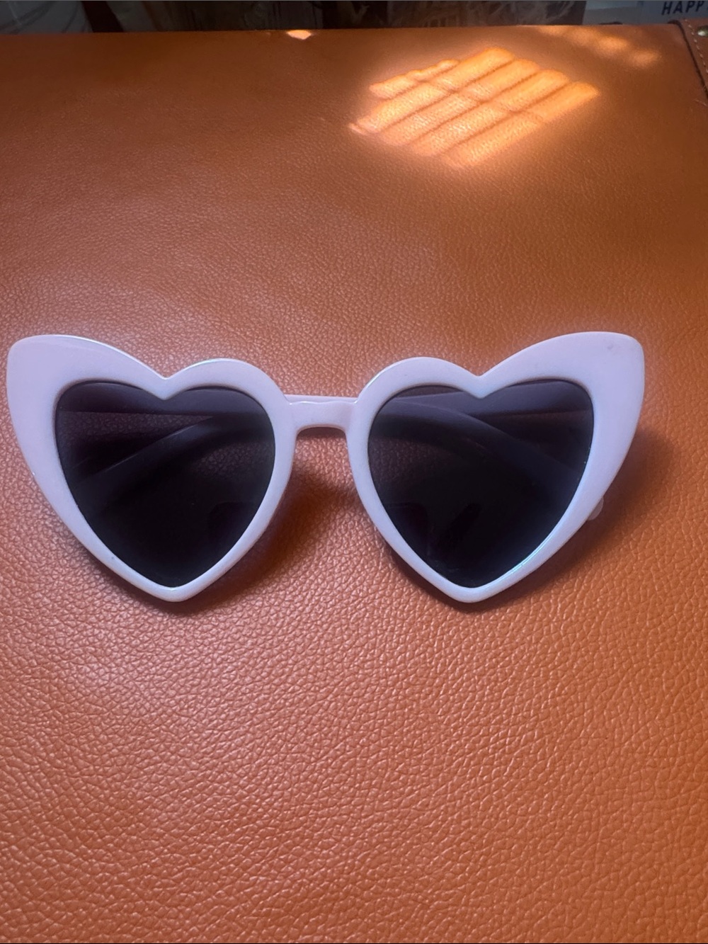 Light Pink Heart Sunglasses